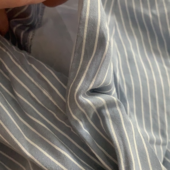 Madewell Pavilion stripe culotte pants pockets M - Picture 10 of 10